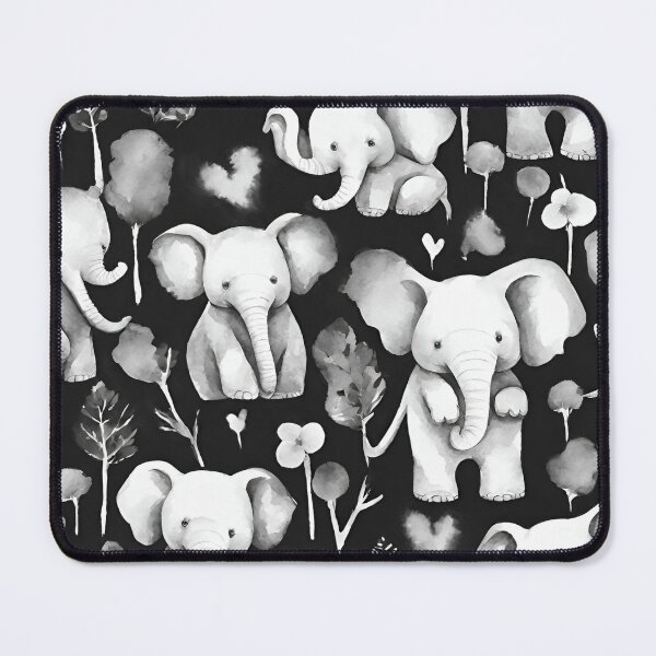 Item preview, Gentle elephants affectionately intertwining trunks seamless pattern designed and sold by IssaraStudio.
