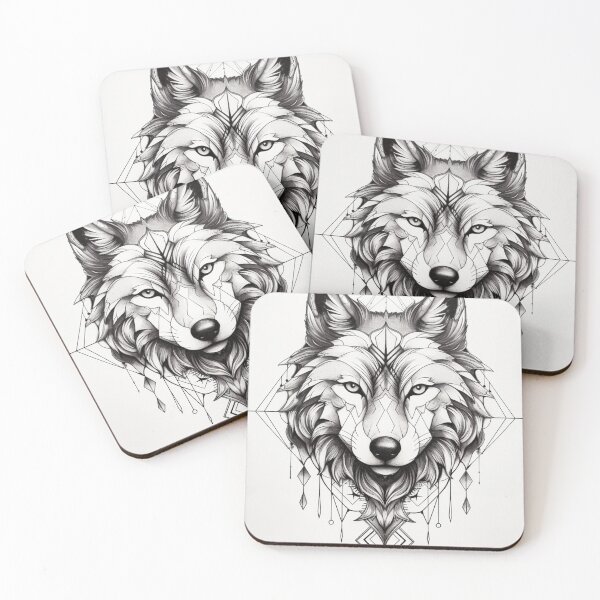 Item preview, Wolf Tattoo 2 designed and sold by AstroRisq.