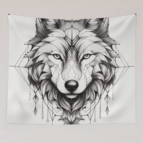 Item preview, Wolf Tattoo 2 designed and sold by AstroRisq.
