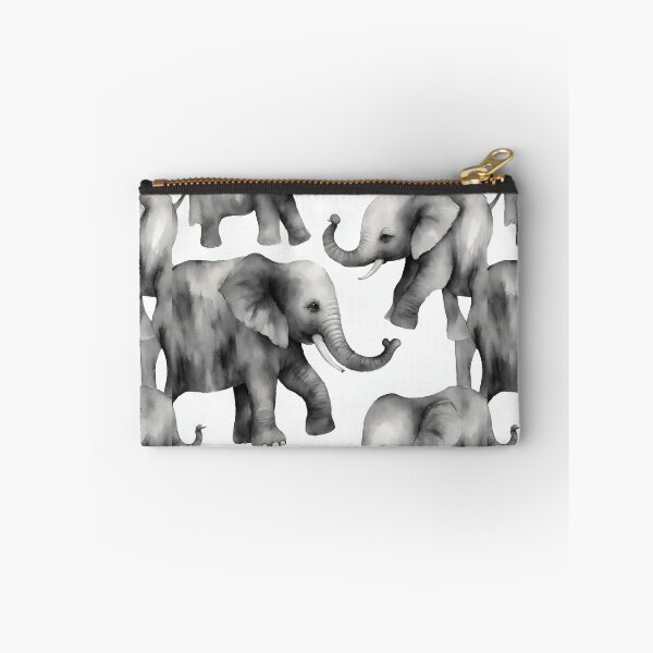 Item preview, Kind elephants tenderly entwining their trunks in a loving embrace seamless pattern designed and sold by IssaraStudio.