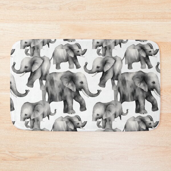 Item preview, Kind elephants tenderly entwining their trunks in a loving embrace seamless pattern designed and sold by IssaraStudio.