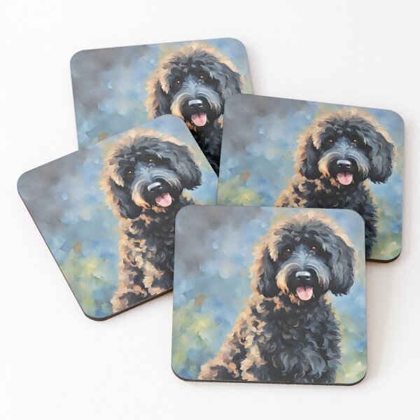 Item preview, Black Labradoodle Doodle Dog designed and sold by Happy Dog Doodles.