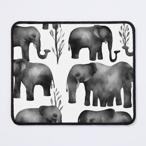Item preview, Elephants tenderly intertwine trunks in a loving embrace seamless pattern designed and sold by IssaraStudio.