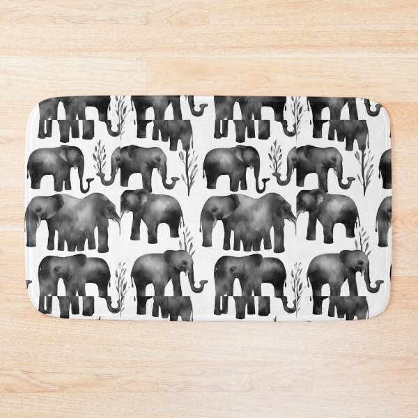 Item preview, Elephants tenderly intertwine trunks in a loving embrace seamless pattern designed and sold by IssaraStudio.