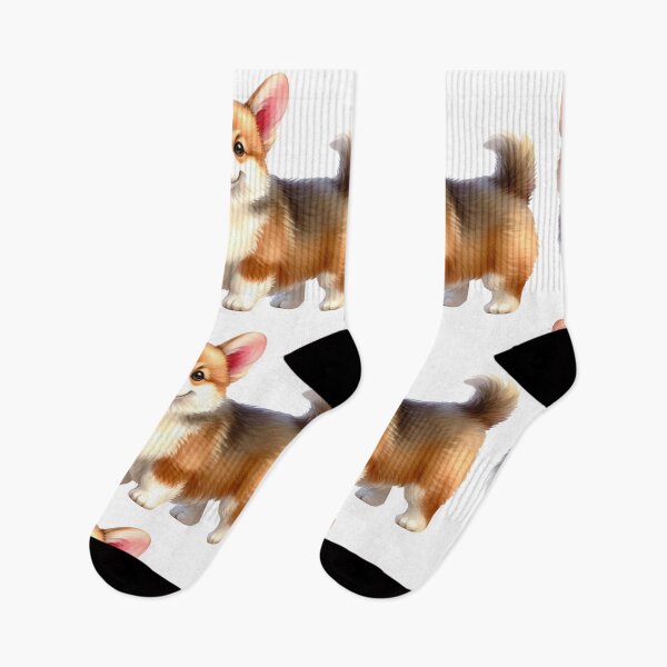 Item preview, Corgi Puppy Watercolor Digital Art - Pembroke Welsh Corgi designed and sold by Star-Fragment.