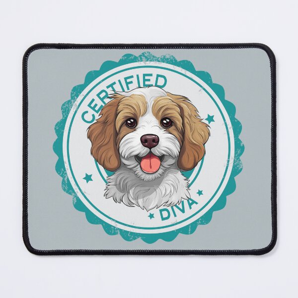 Artikelvorschau, Cavapoo Cavoodle Oodle Lustige zertifizierte Diva – Blenheim entworfen und verkauft von wotsthis.