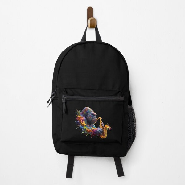 Item preview, Saxaphone Gorilla Splatter Portrait designed and sold by fatbanana.