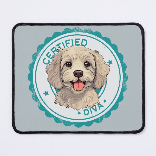 Artikelvorschau, Cavapoo Cavoodle Oodle Funny Certified Diva – Creme entworfen und verkauft von wotsthis.