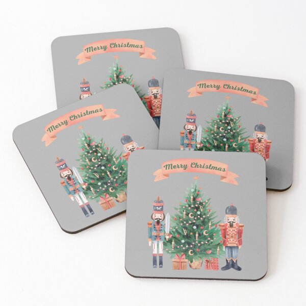 Item preview, Merry Christmas Nutcrackers with tree designed and sold by Thirdsun.