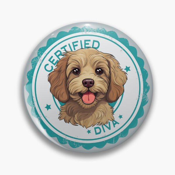 Artikelvorschau, Cavapoo Cavoodle Oodle Funny zertifizierte Diva – Gold entworfen und verkauft von wotsthis.