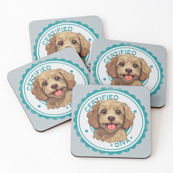 Artikelvorschau, Cavapoo Cavoodle Oodle Funny zertifizierte Diva – Gold entworfen und verkauft von wotsthis.