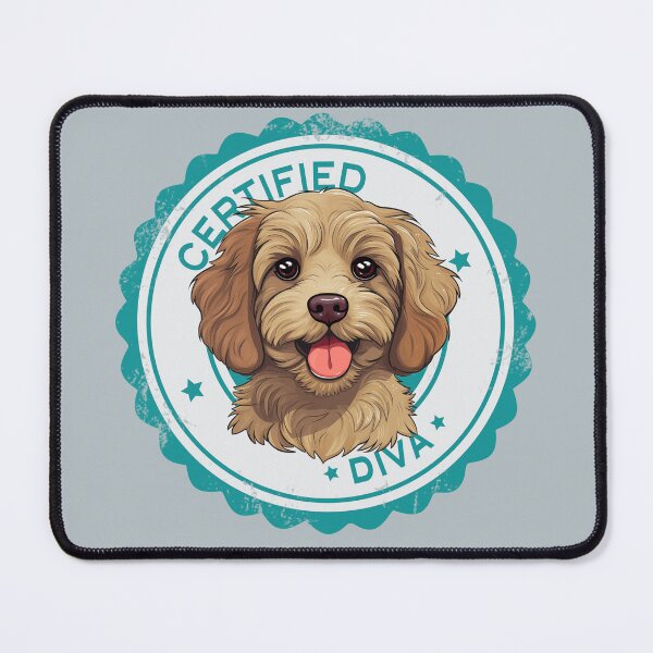 Artikelvorschau, Cavapoo Cavoodle Oodle Funny zertifizierte Diva – Gold entworfen und verkauft von wotsthis.
