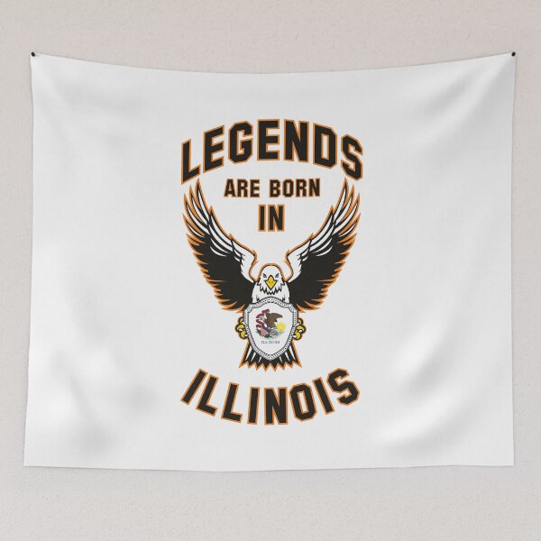Item preview, Legends are born in Illinois designed and sold by beloknet.
