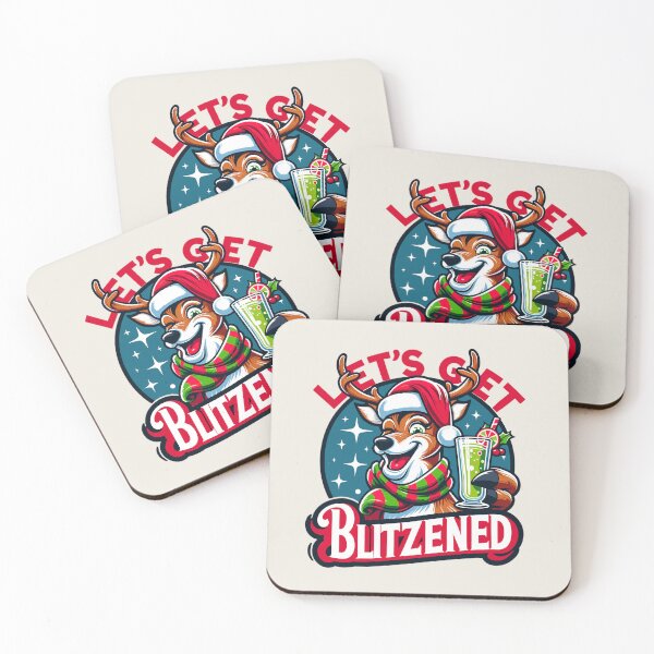 Item preview, Festive Reindeer Cheer - Let's Get Blitzened designed and sold by Bratak.