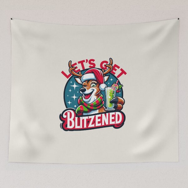Item preview, Festive Reindeer Cheer - Let's Get Blitzened designed and sold by Bratak.
