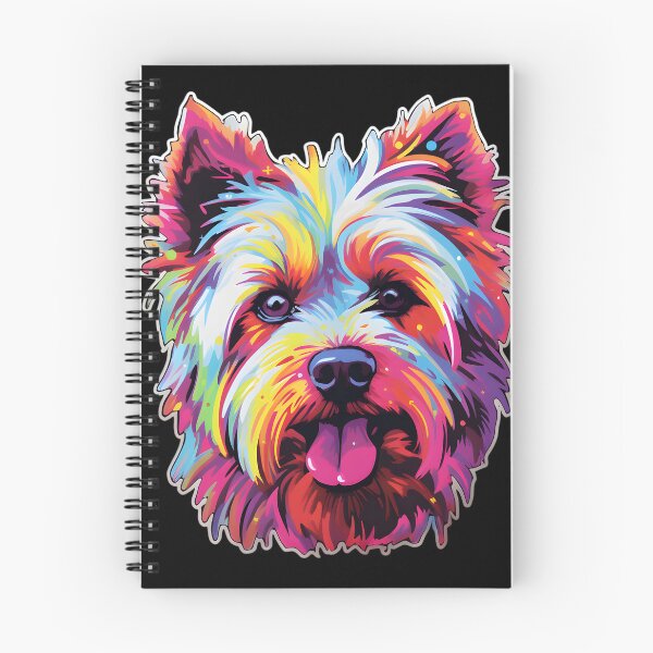 Item preview, Neon West Highland White Terrier designed and sold by CUTEDOGGIEZ.