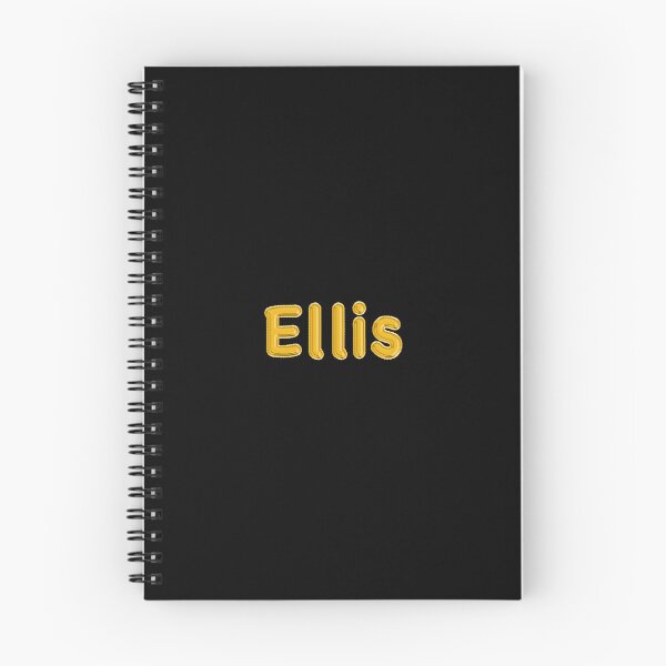 Item preview, Golden Balloon Foil Ellis Name Label - (Black) designed and sold by NormadWorld.