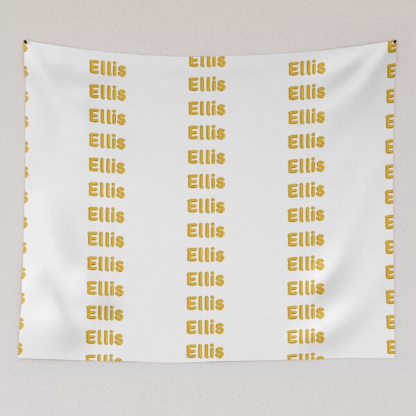 Item preview, Golden Balloon Foil Ellis Name Label designed and sold by NormadWorld.