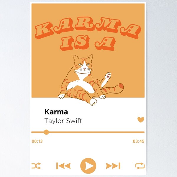 Item preview, Taylor Swift Midnights Era - KARMA - music player designed and sold by LenasVersion.