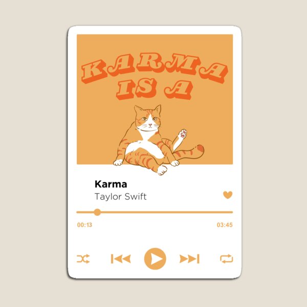 Item preview, Taylor Swift Midnights Era - KARMA - music player designed and sold by LenasVersion.