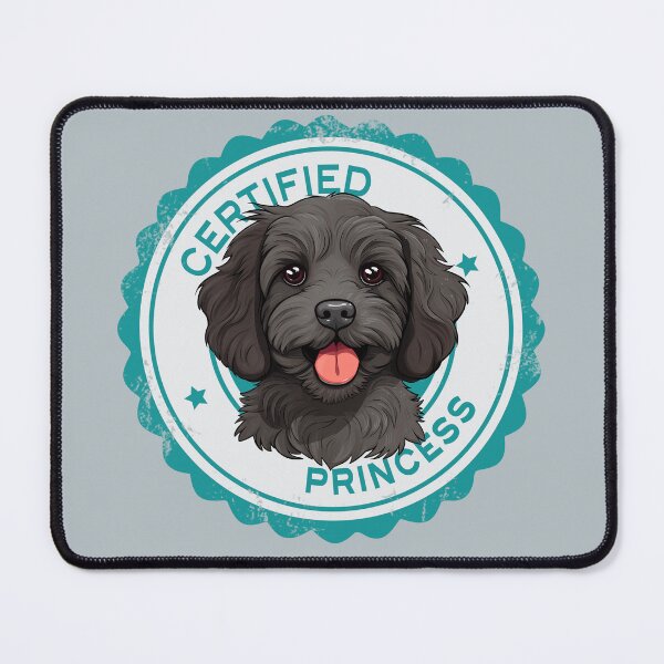 Artikelvorschau, Cavapoo Cavoodle Oodle Lustige zertifizierte Prinzessin – Schwarz entworfen und verkauft von wotsthis.