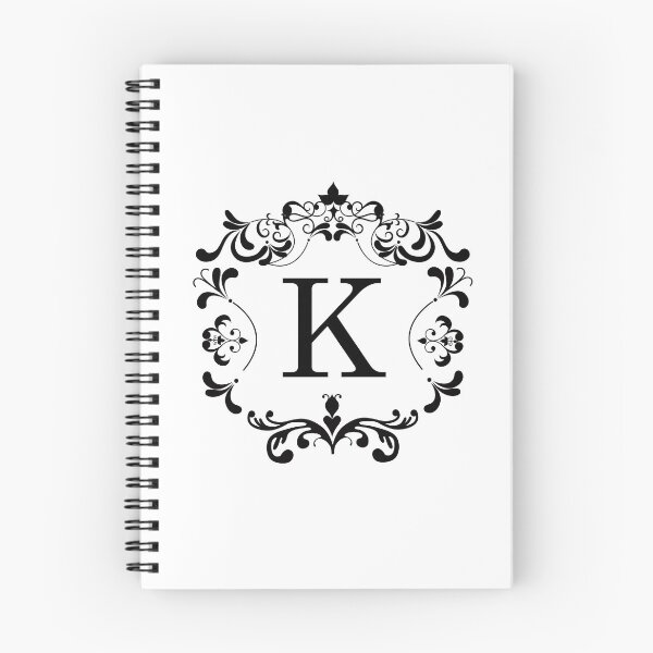 Item preview, Monogram K Retro Elegant Frame designed and sold by simplymonogram.