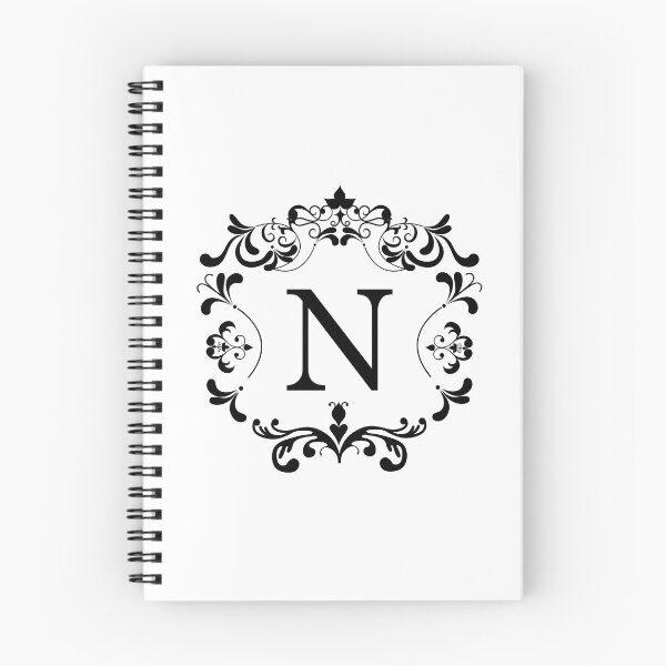 Item preview, Monogram N Retro Elegant Frame designed and sold by simplymonogram.