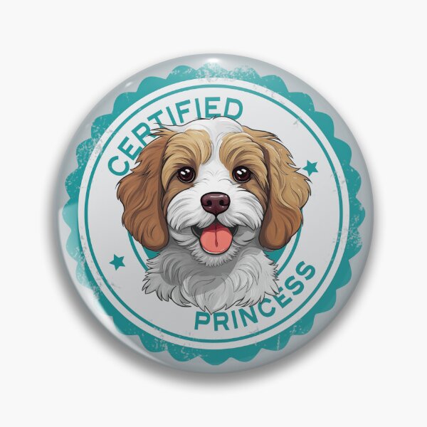 Artikelvorschau, Cavapoo Cavoodle Oodle Lustige zertifizierte Prinzessin – Blenheim entworfen und verkauft von wotsthis.