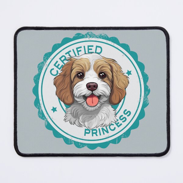 Artikelvorschau, Cavapoo Cavoodle Oodle Lustige zertifizierte Prinzessin – Blenheim entworfen und verkauft von wotsthis.