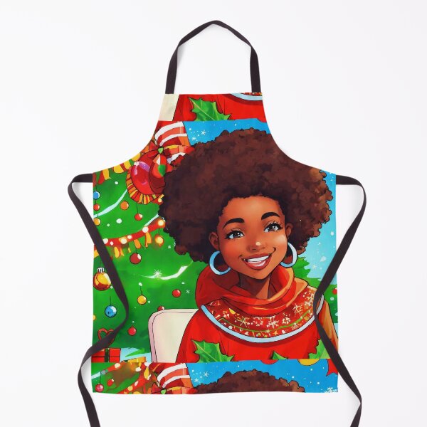 Item preview, Cute Black Girl Afro Christmas designed and sold by Bunmigraphics .