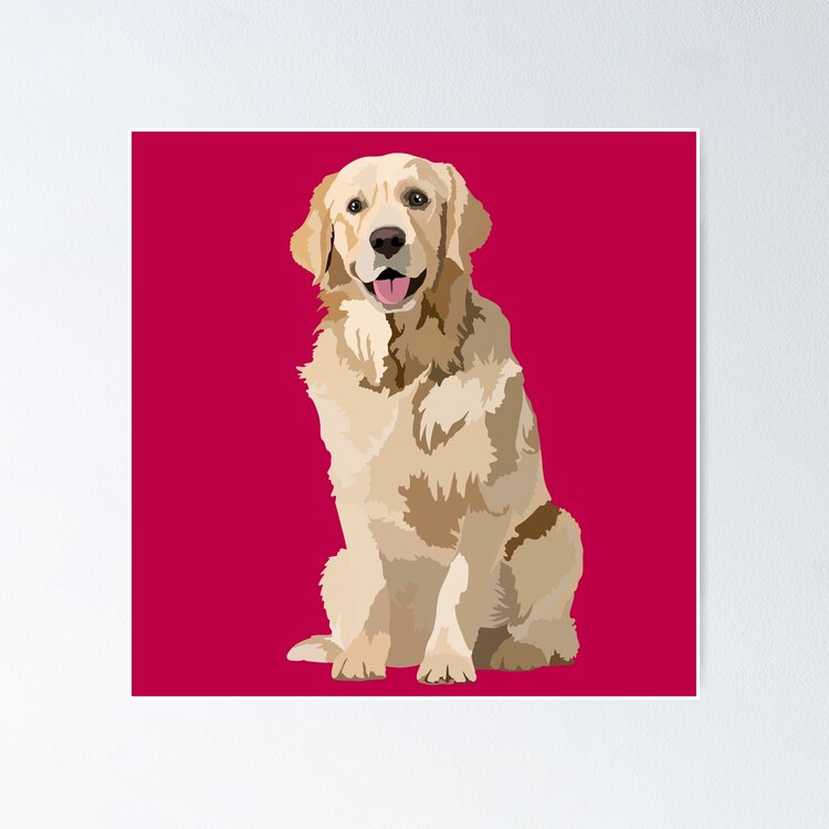 G is for Golden Retriever  Sticker