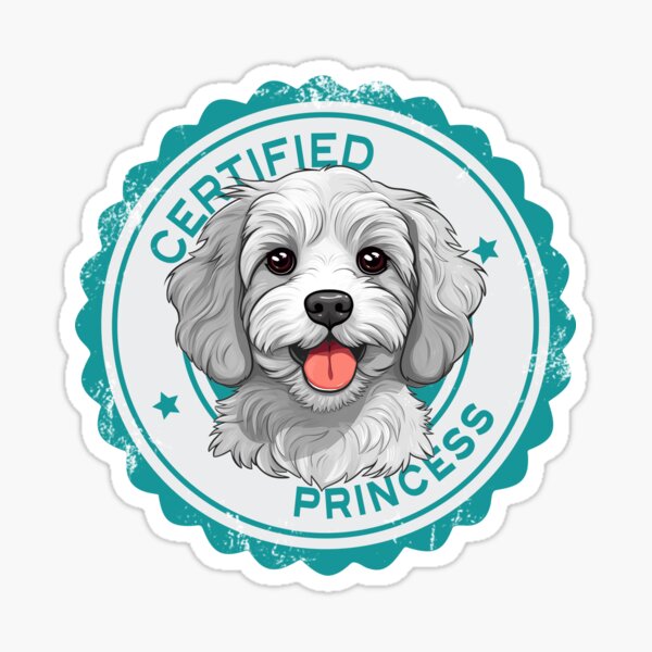 Item preview, Cavapoo Cavoodle Funny Certified Princess - White designed and sold by wotsthis.