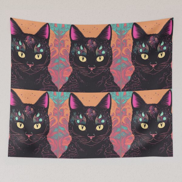 Item preview, Aesthetic Witchy Black Cat tattoo designed and sold by Catophile.