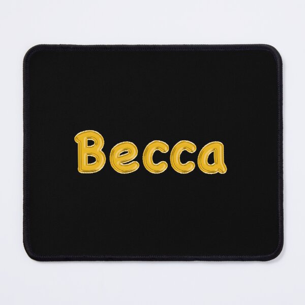 Item preview, Golden Balloon Foil Becca Name Label - (Black) designed and sold by NormadWorld.