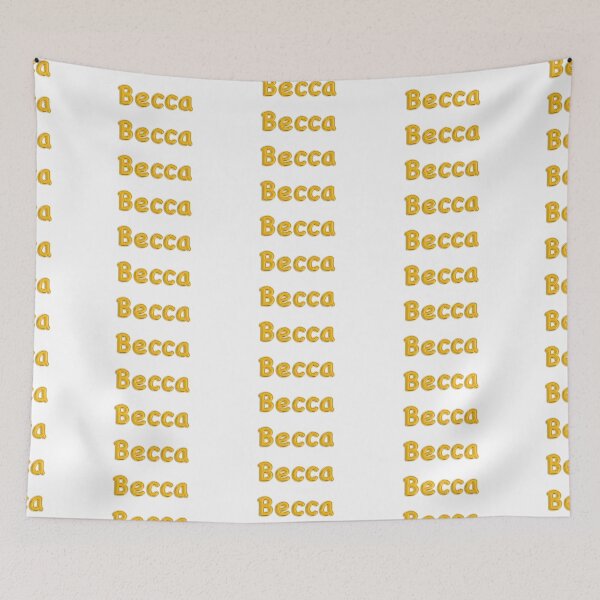 Item preview, Golden Balloon Foil Becca Name Label  designed and sold by NormadWorld.