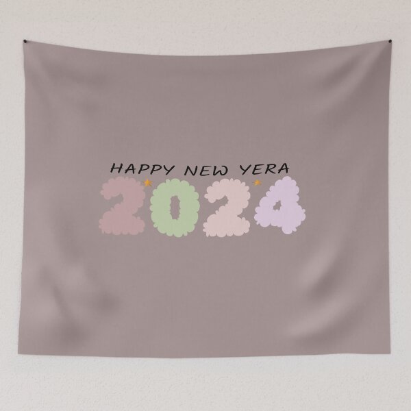 Item preview, 2024, happy new year retro designed and sold by Essafi  ⭐️⭐️⭐️⭐️⭐️⭐️.