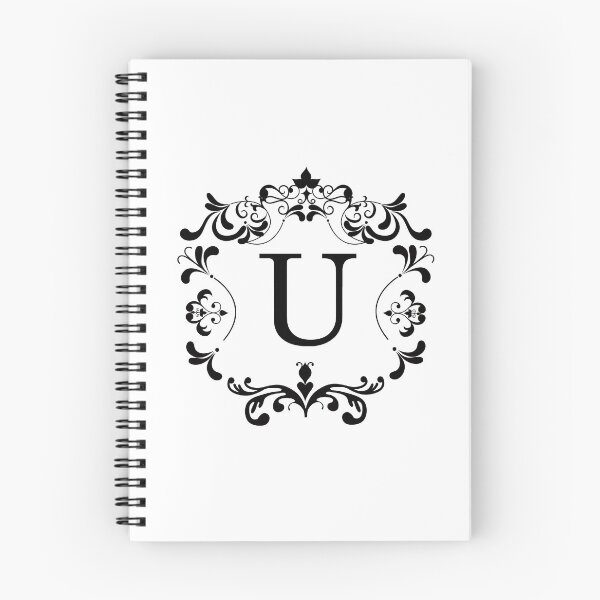 Item preview, Monogram U Retro Elegant Frame designed and sold by simplymonogram.