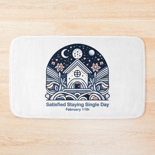 Item preview, Feb 11th Satisfied Staying Single Day designed and sold by CrankyOldDude.