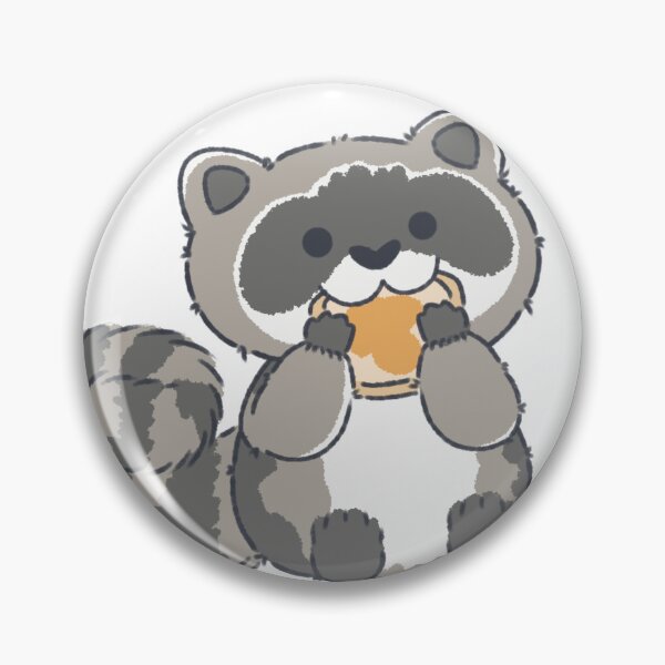 Item preview, Un mapache comiendo un pan con mantequilla designed and sold by Solar-Cat.