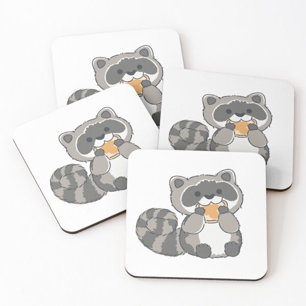 Item preview, Un mapache comiendo un pan con mantequilla designed and sold by Solar-Cat.