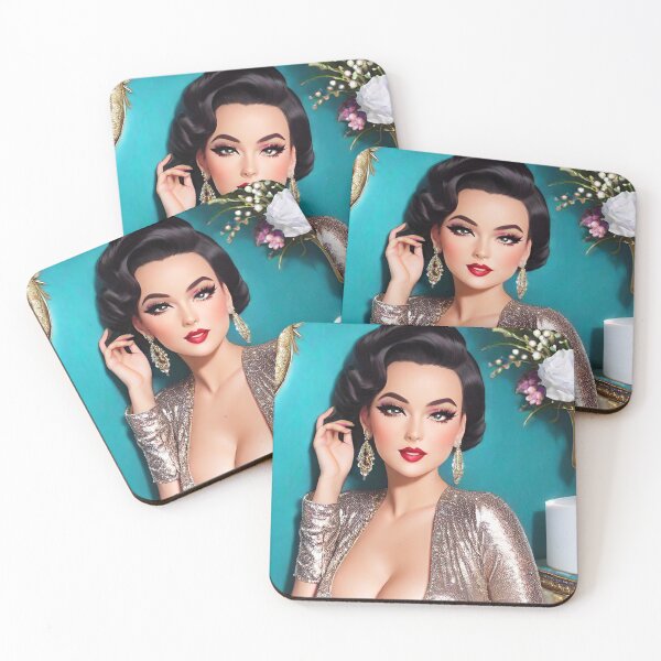 Item preview, Gorgeous Glitter Femme Fatale designed and sold by DreamyPinups.