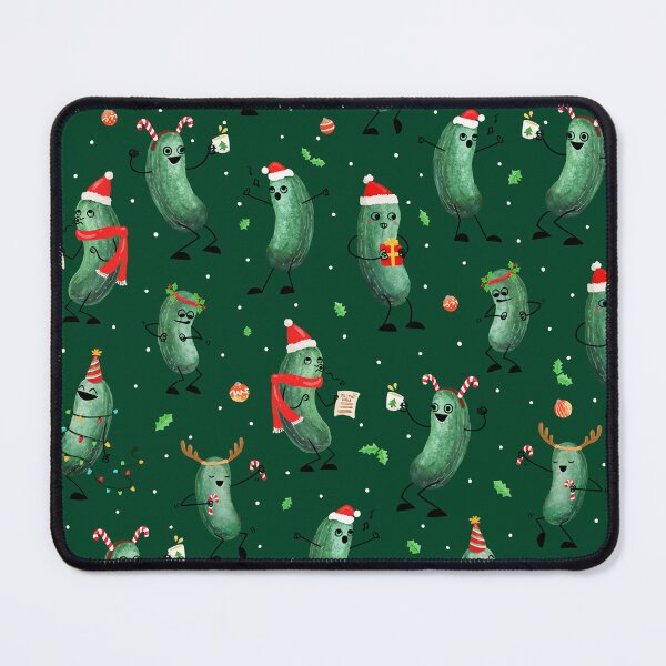 Item preview, Christmas Pickle Pattern on Dark Green designed and sold by littleclyde.