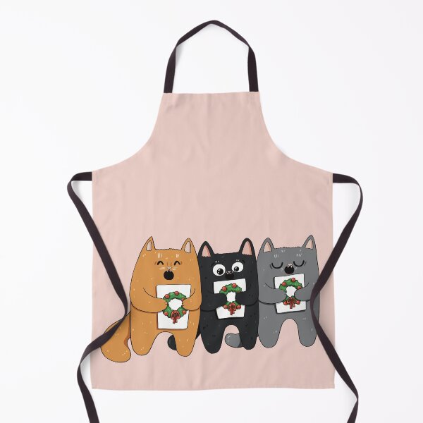 Item preview, Christmas Caroling Kitties Print designed and sold by Julia Sol.
