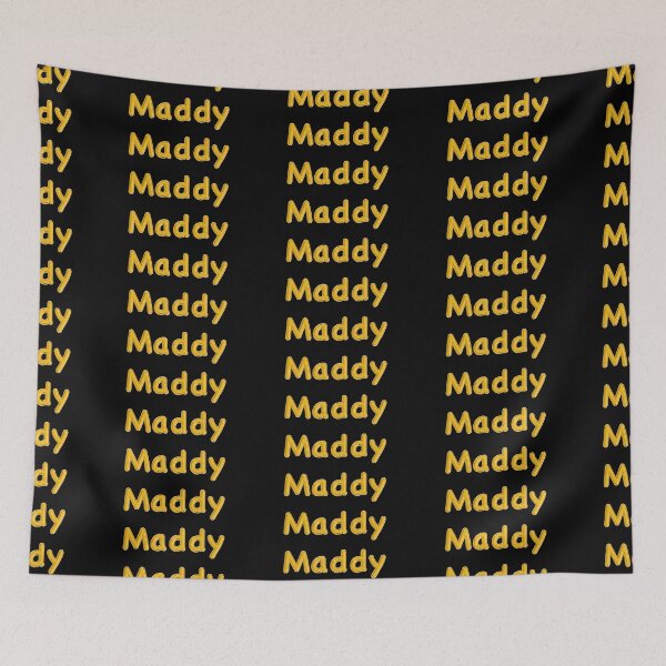 Item preview, Golden Balloon Foil Maddy Name Label - (Black) designed and sold by NormadWorld.