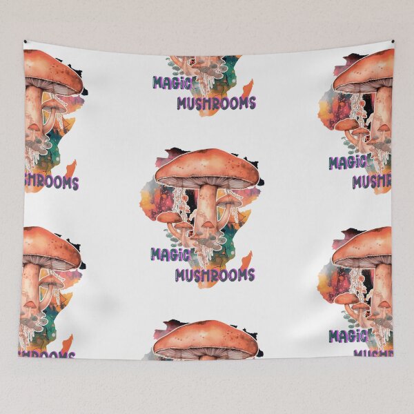 Item preview, Colorful Splashes Magic Mushrooms designed and sold by Anastasiia Yurevych.