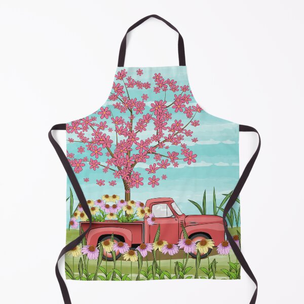 Item preview, Vintage Truck And Flowers designed and sold by Ayesha Saleem.