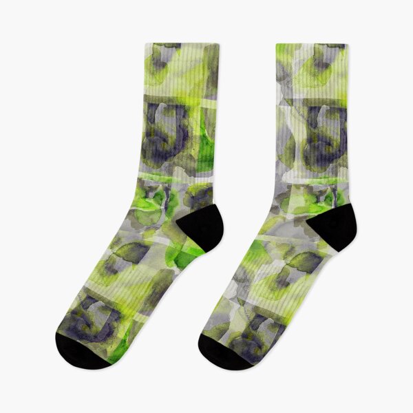 Item preview, Abstract checked tartan watercolor green lime	 designed and sold by Alessandro Remo Mazzoni Remotextiles.