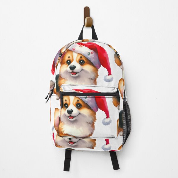 Item preview, Corgi Puppy Christmas Watercolor Digital Art - Pembroke Welsh Corgi Painting designed and sold by Star-Fragment.