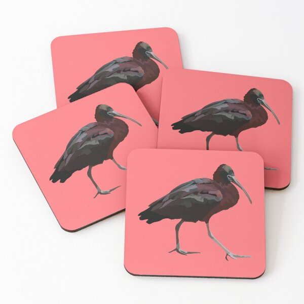 Item preview, G is for Glossy Ibis,Glossy Ibis – Shiny Iridescent Wetland Bird designed and sold by PrettylittlepastelUk.