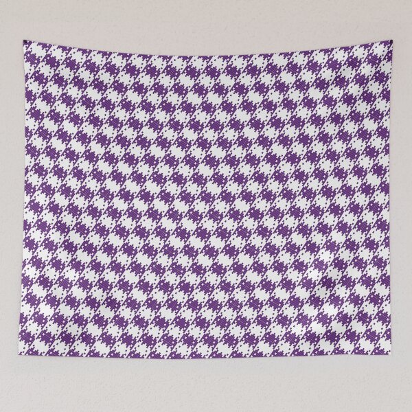 Item preview, Space Invader Dogtooth Pattern Purple designed and sold by Quooki.